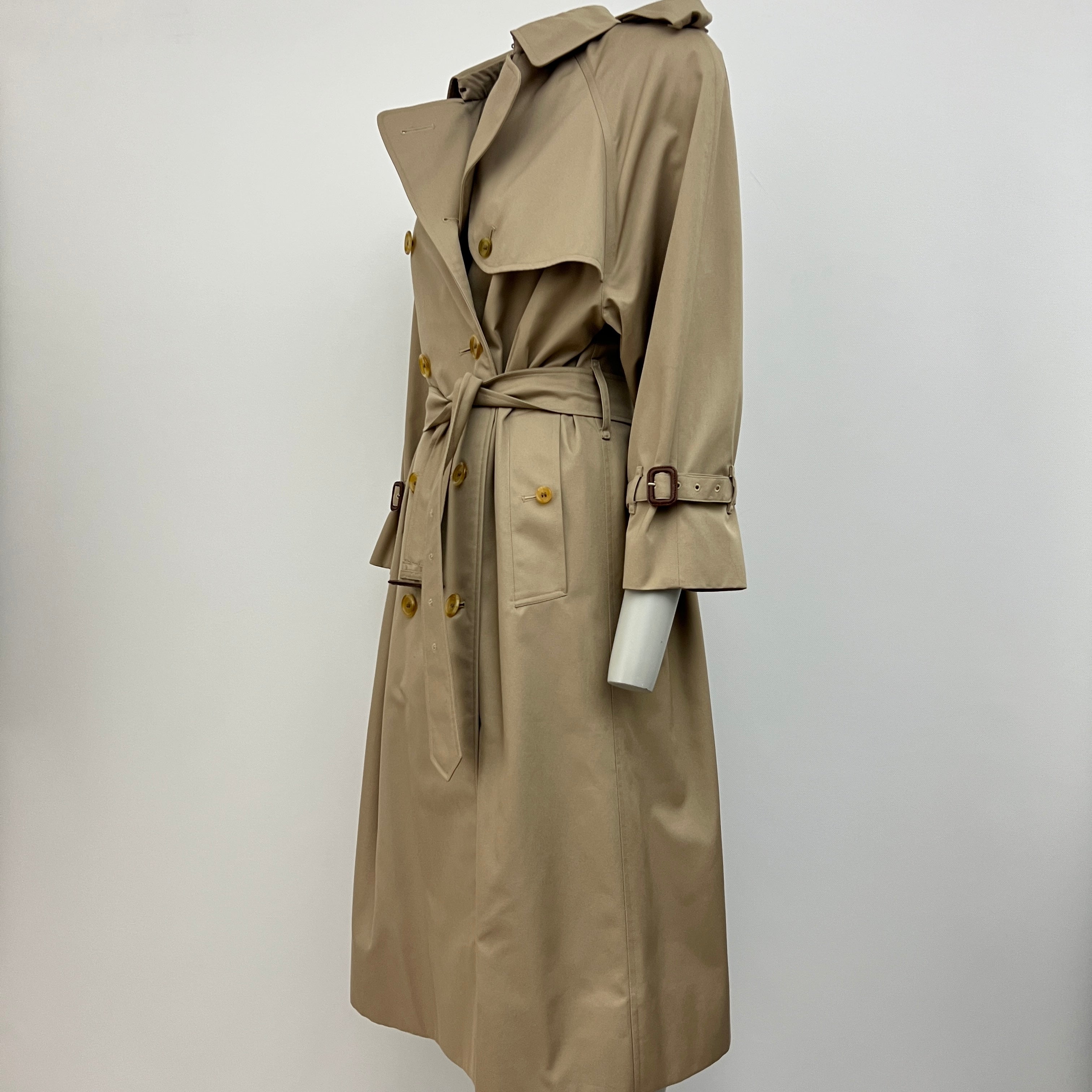 Trench BURBERRY L coton beige