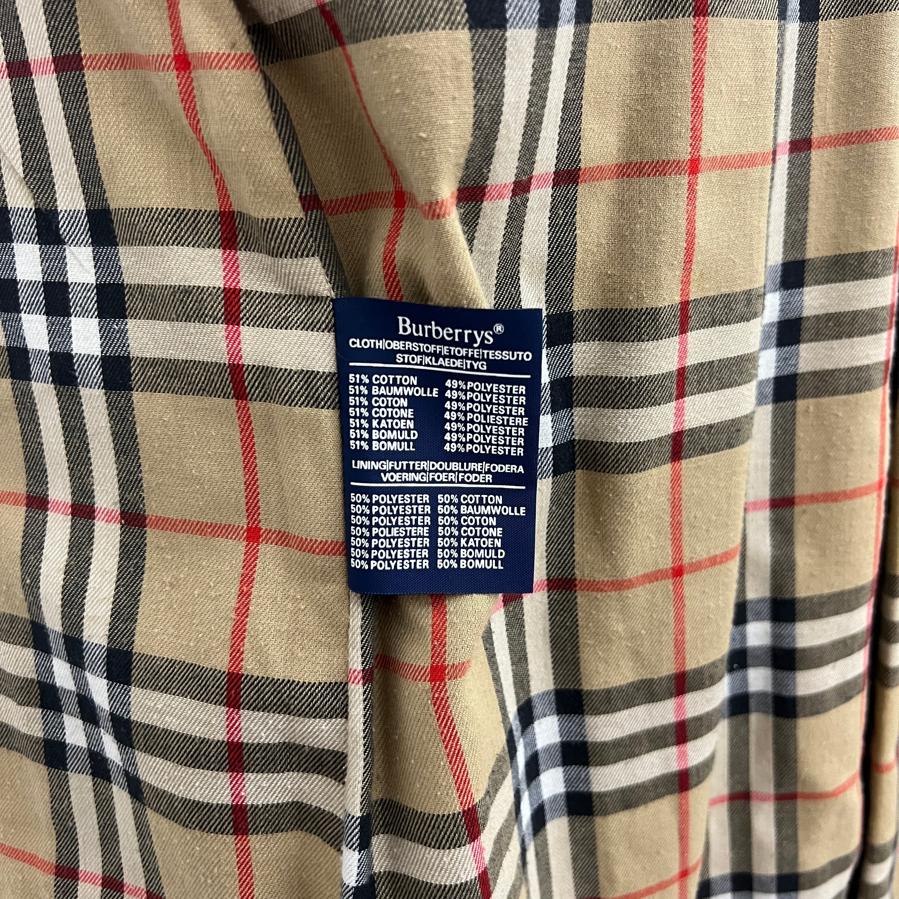 Trench BURBERRY M coton kaki