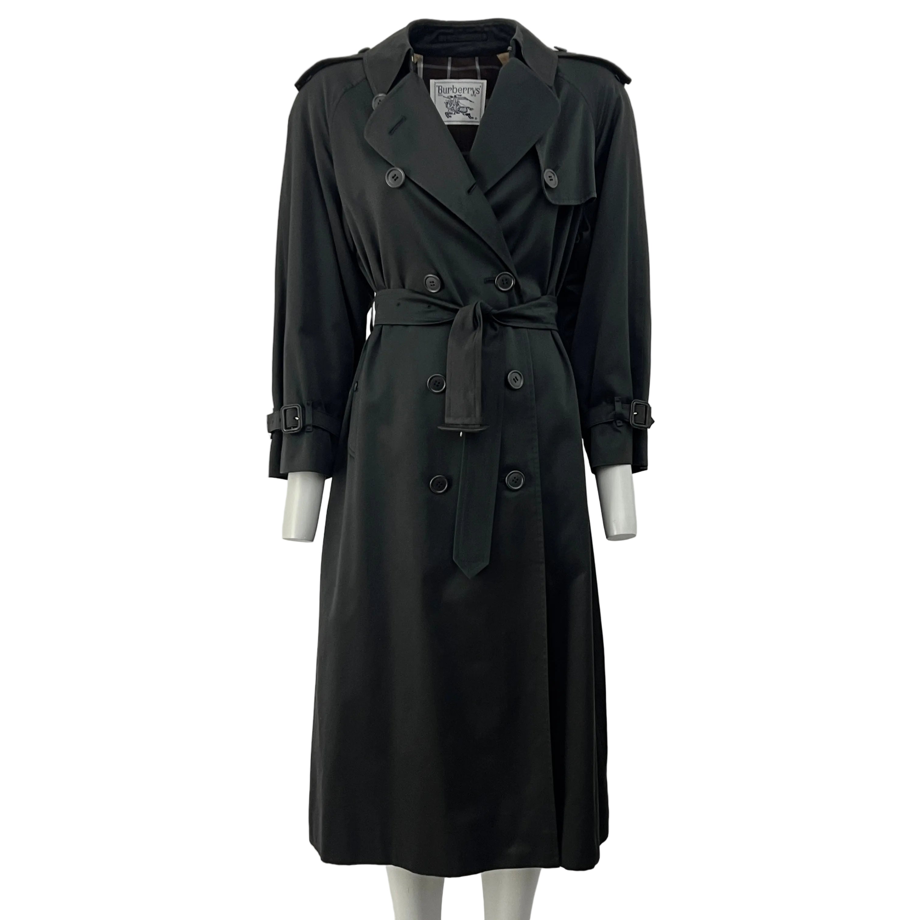 Trench BURBERRY M coton noir