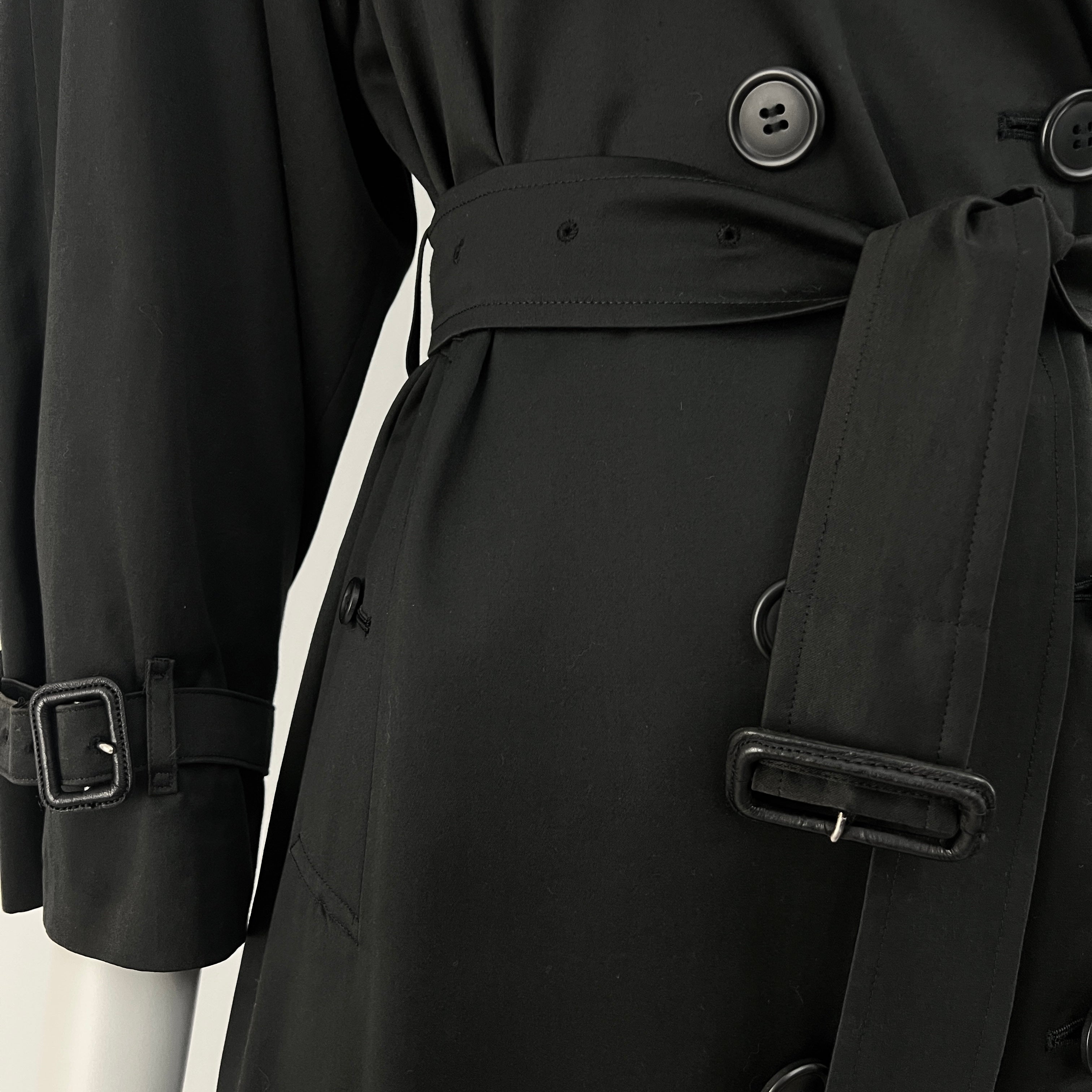 Trench BURBERRY M coton noir