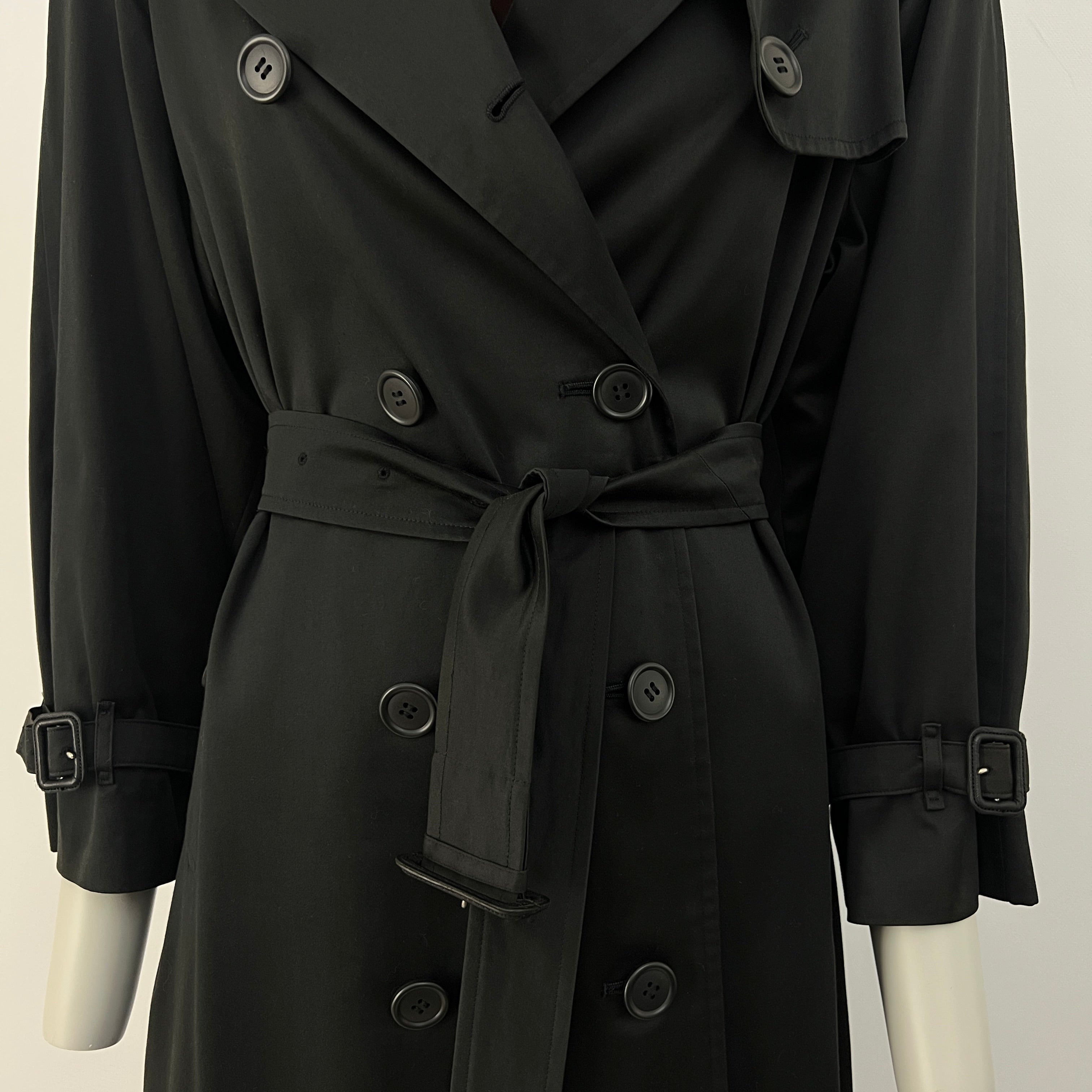 Trench BURBERRY M coton noir