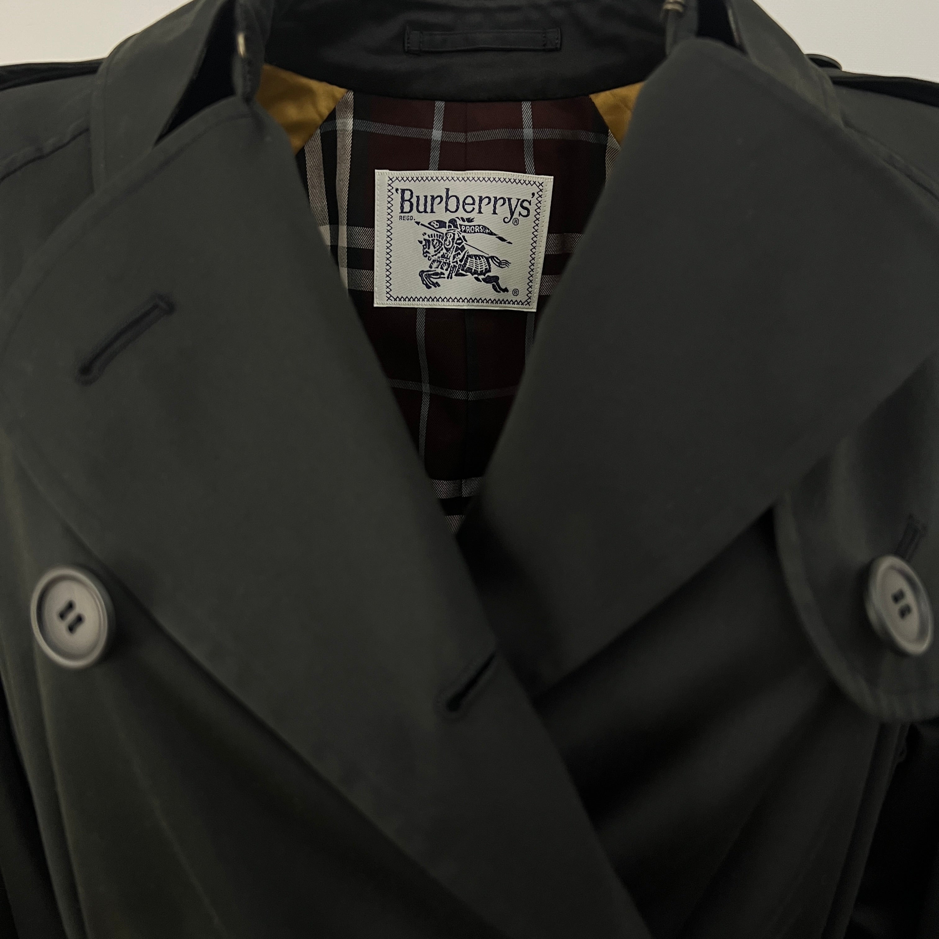 Trench BURBERRY M coton noir