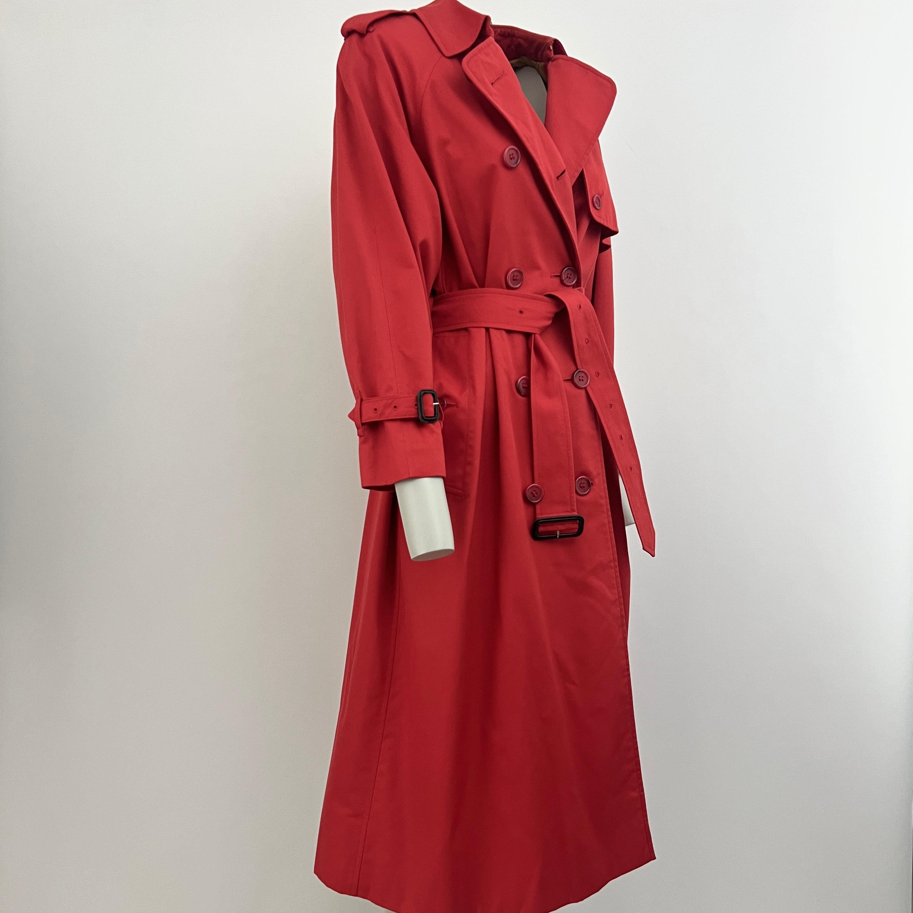 Trench BURBERRY M coton rouge