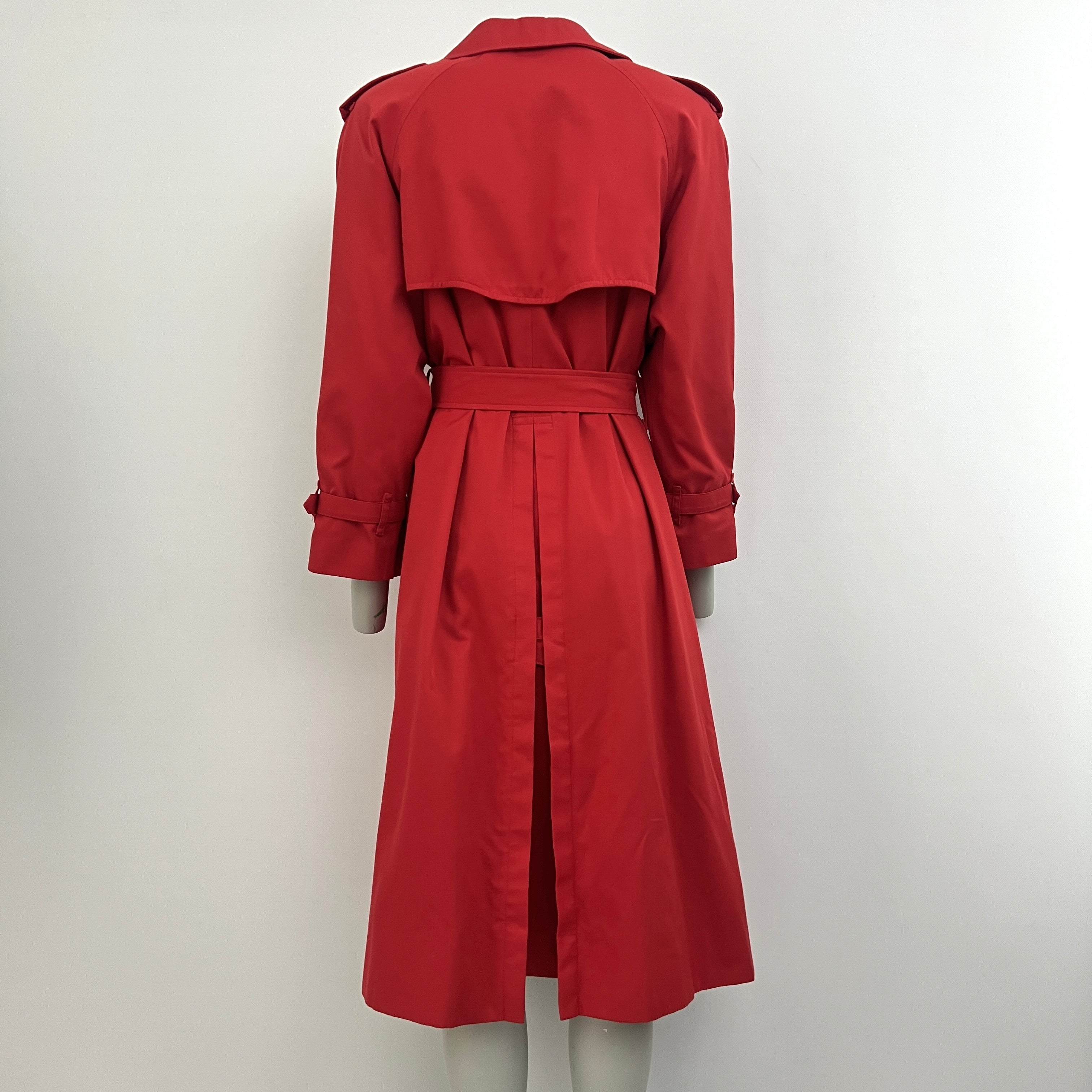 Trench BURBERRY M coton rouge