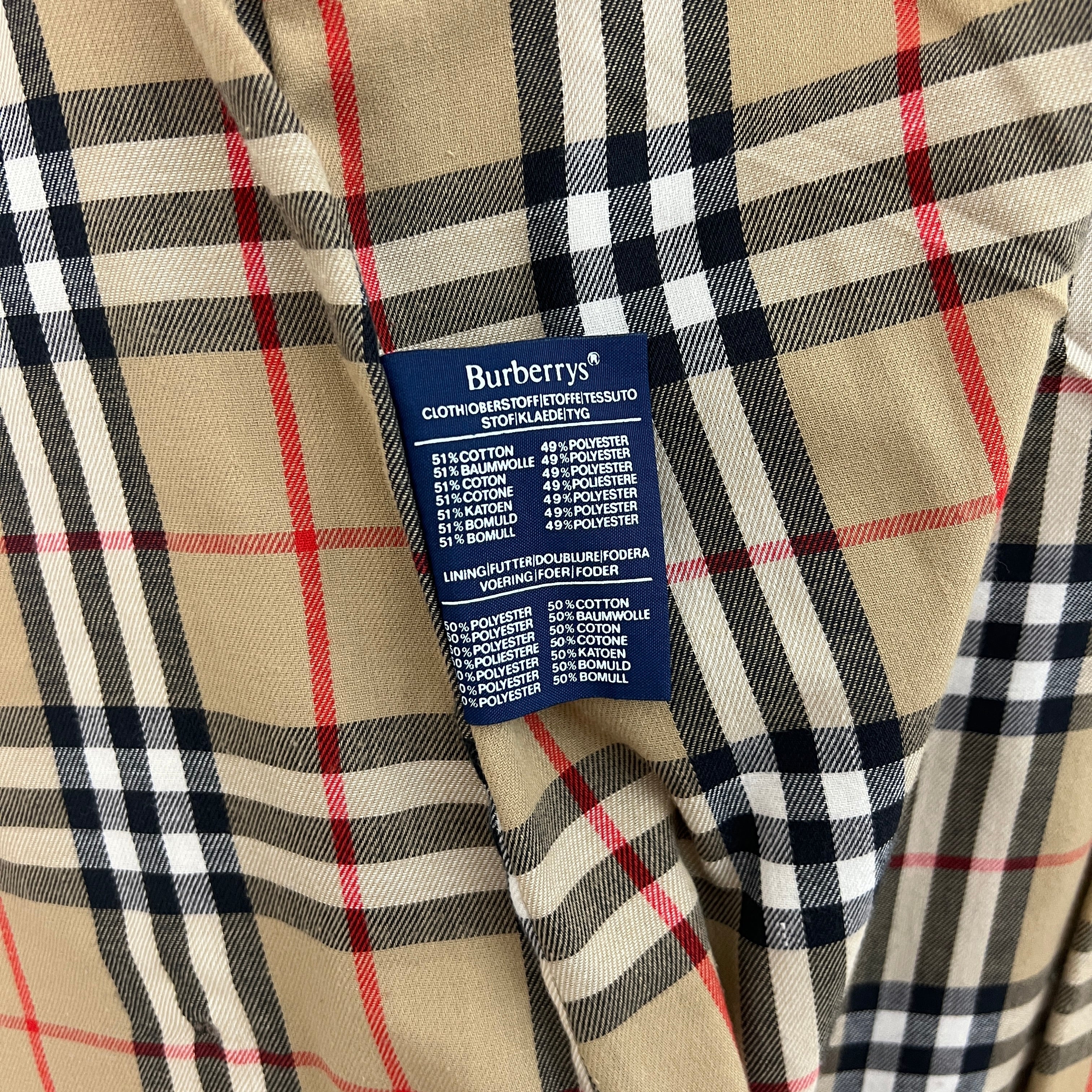 Trench BURBERRY S coton beige