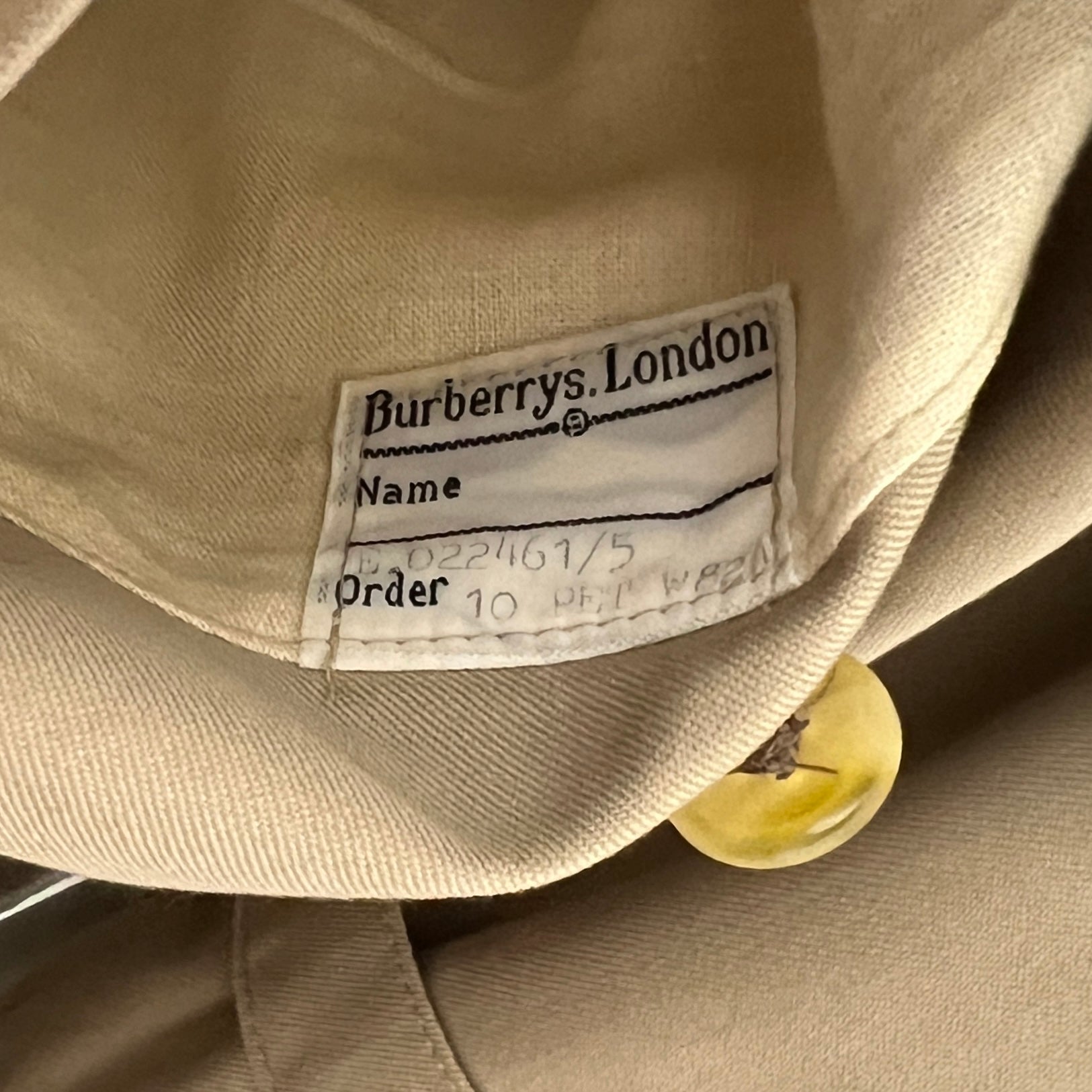 Trench BURBERRY S coton beige