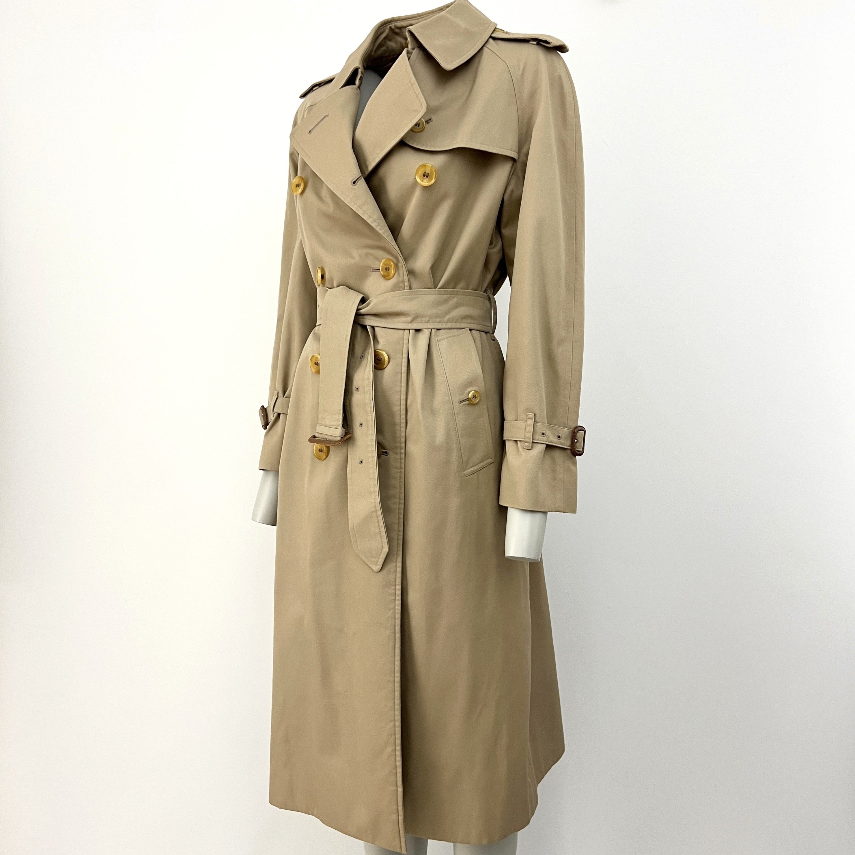 Trench BURBERRY S coton beige