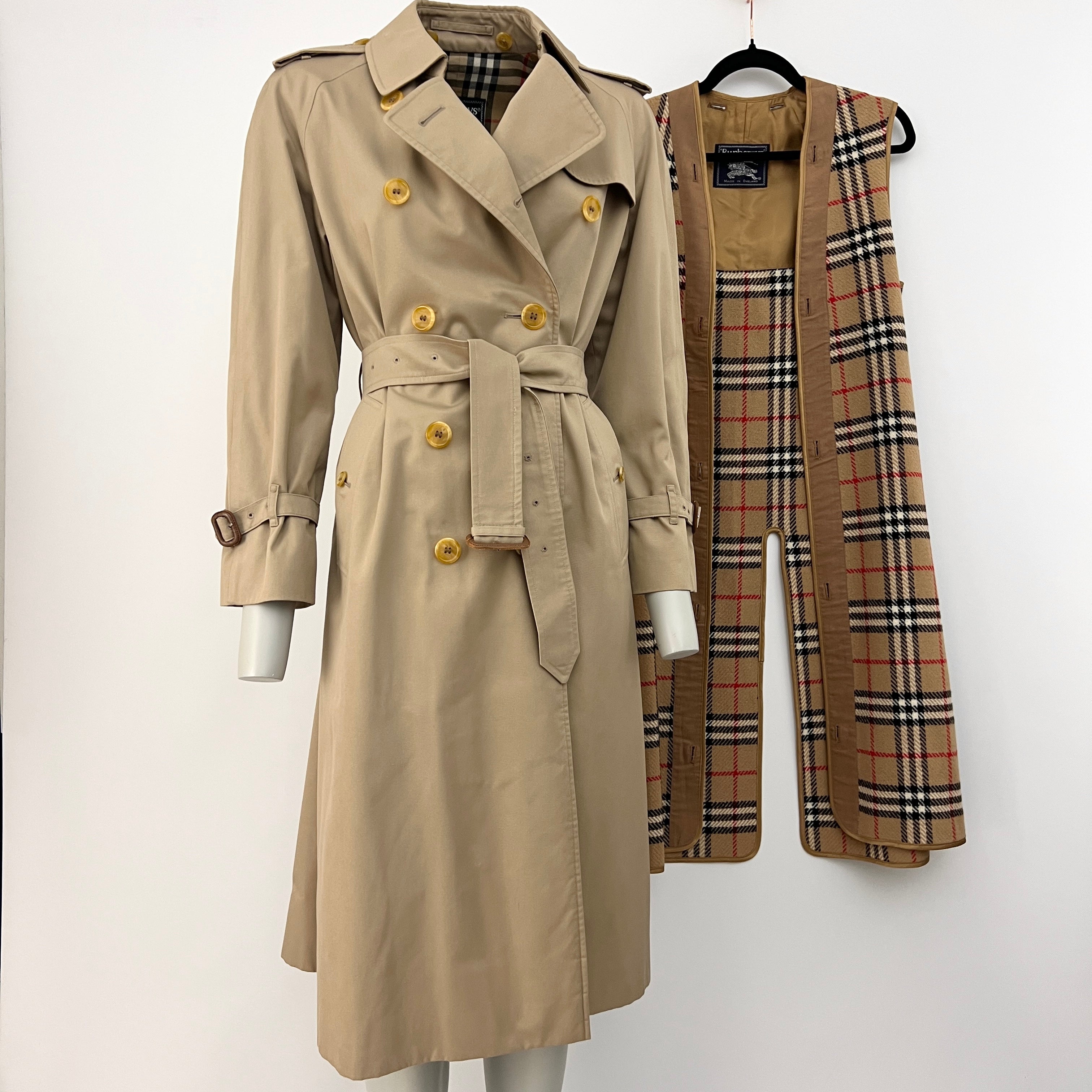 Trench BURBERRY S coton beige