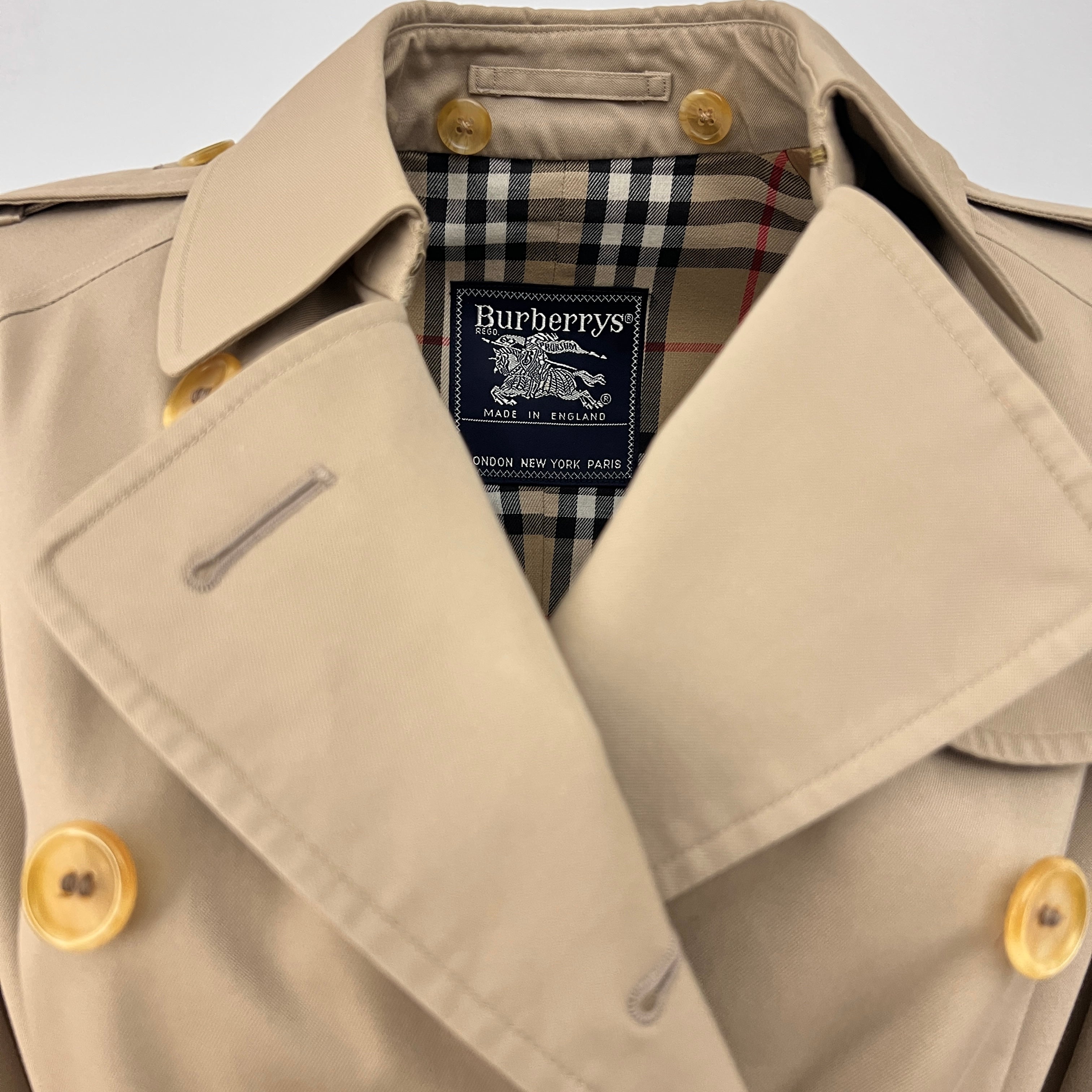 Trench BURBERRY S coton beige