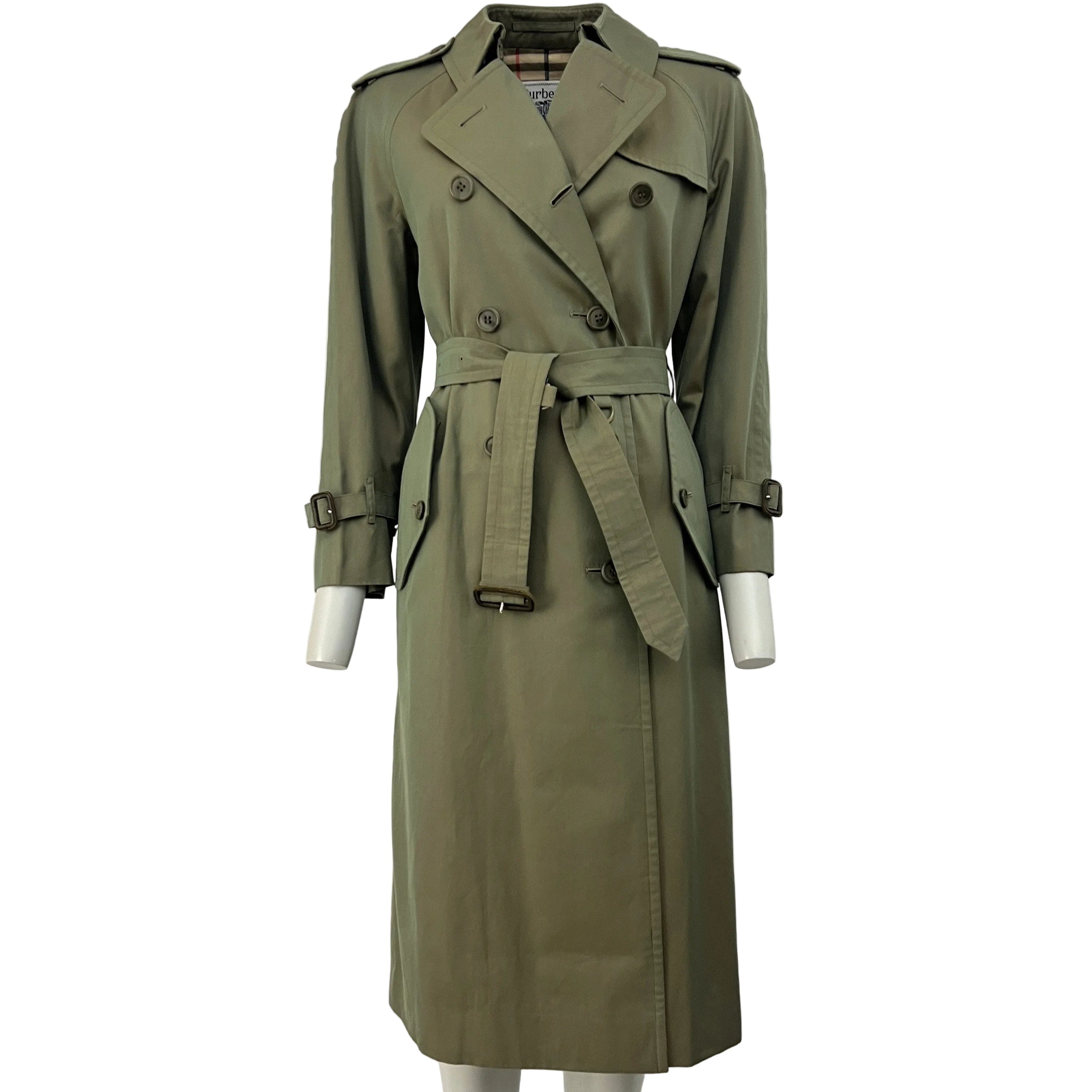 Trench BURBERRY S coton kaki