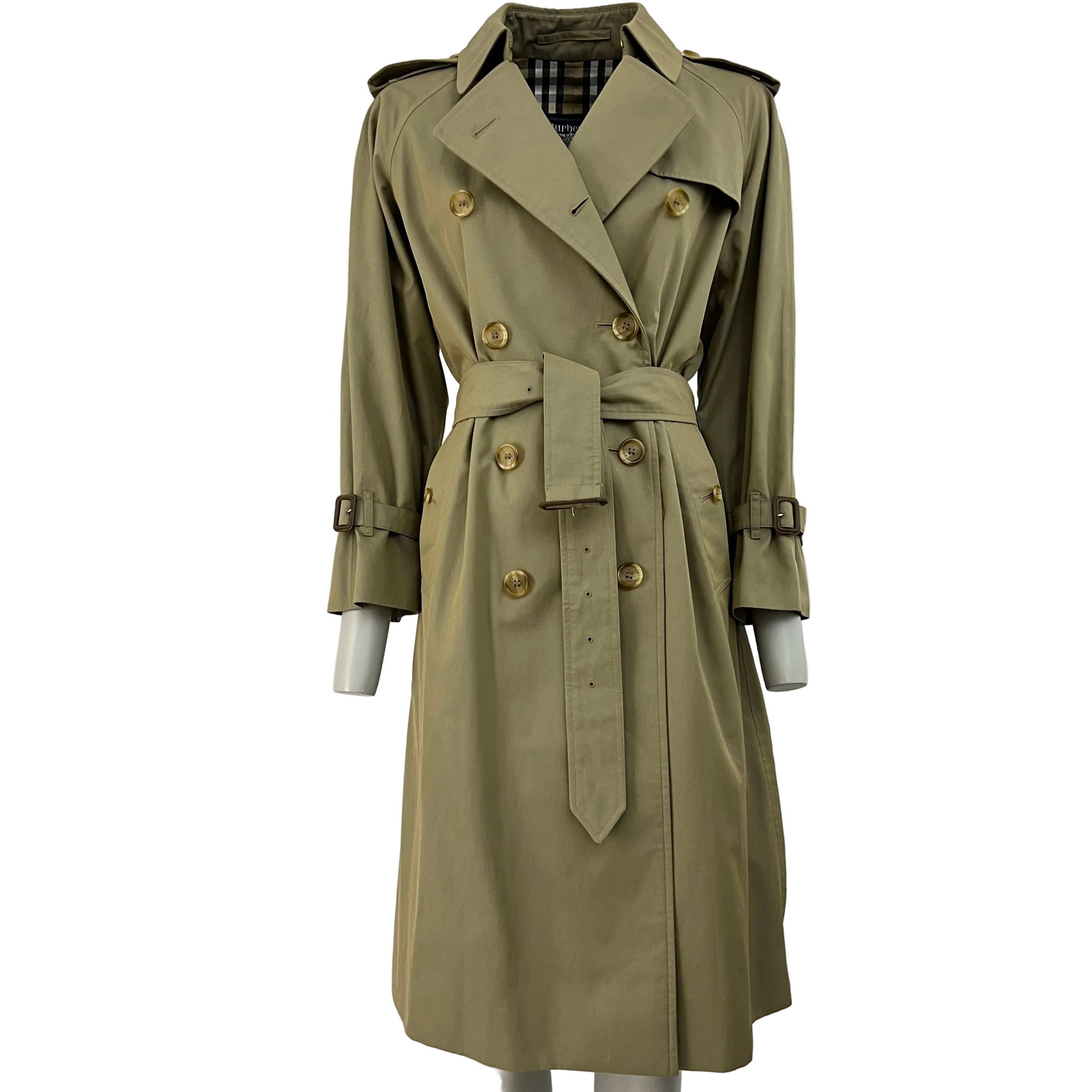 Trench BURBERRY S coton kaki