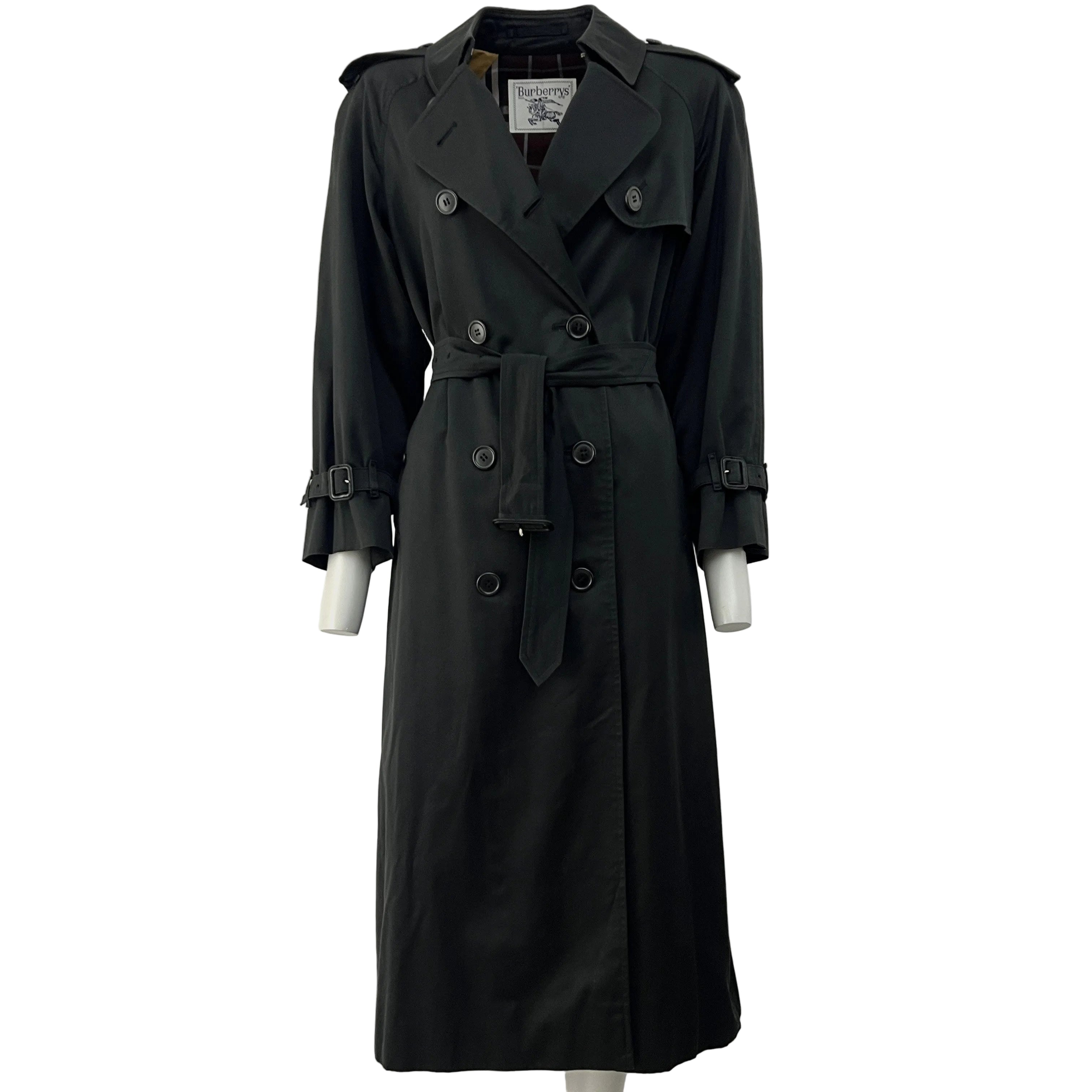 Trench BURBERRY S coton noir