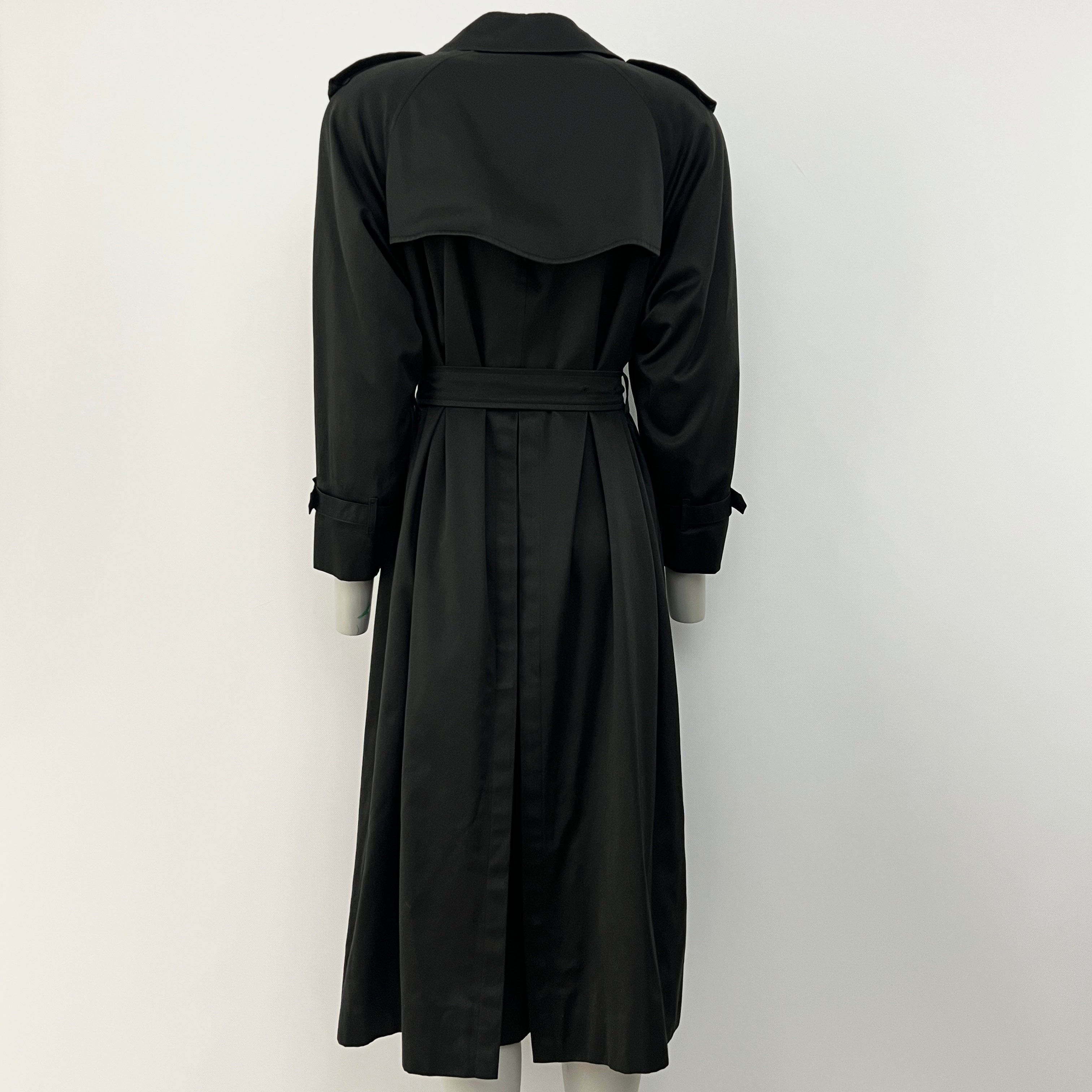 Trench BURBERRY S coton noir