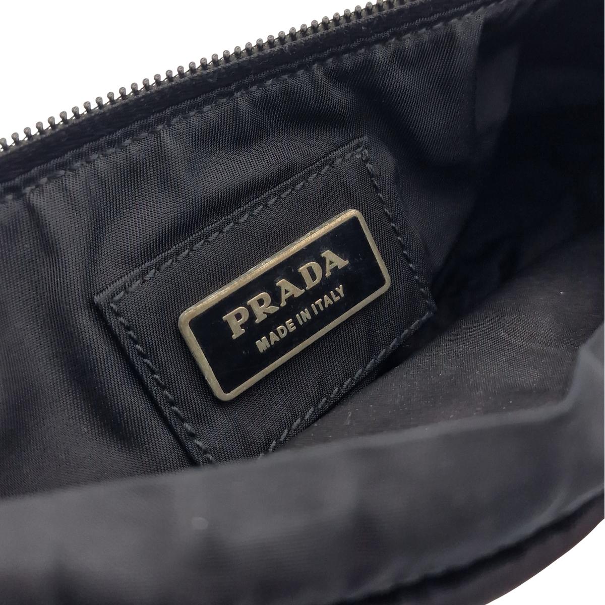 PRADA Re-nylon canvas belt bag Black