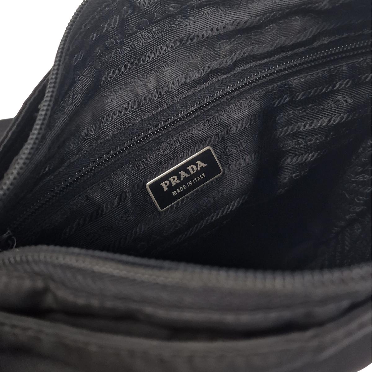 PRADA Re-nylon canvas shoulder bag Black