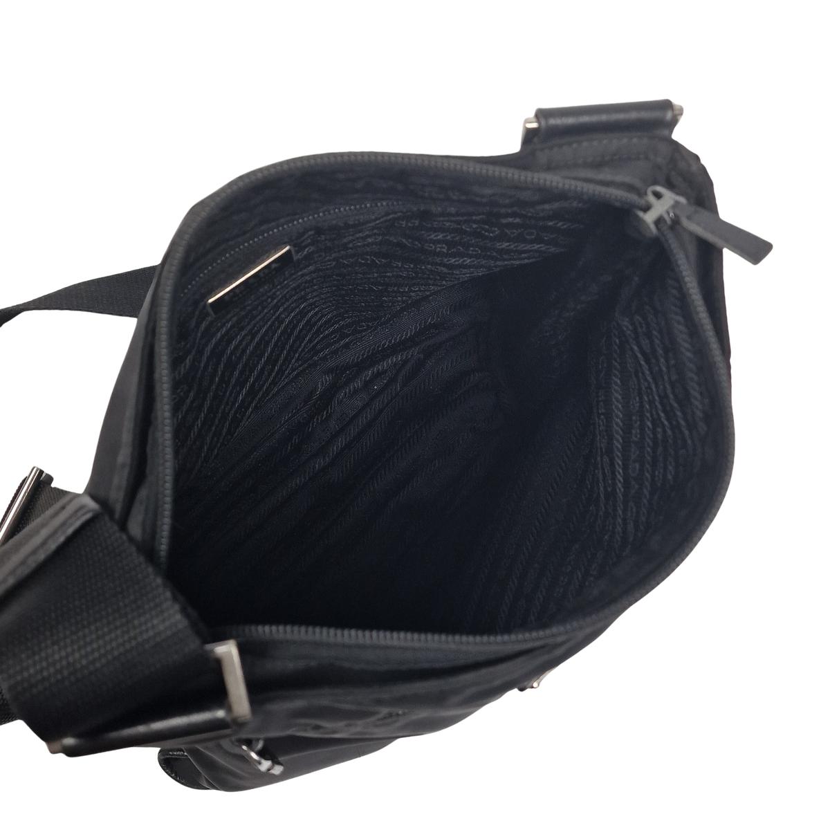 PRADA Re-nylon canvas shoulder bag Black