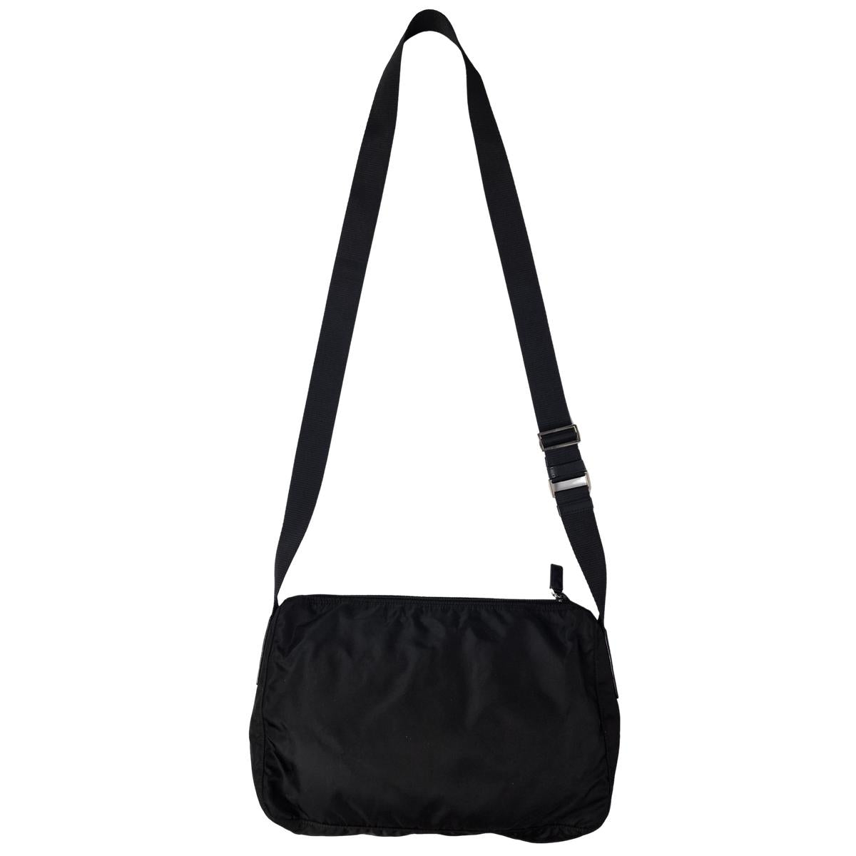 PRADA Re-nylon canvas shoulder bag Black