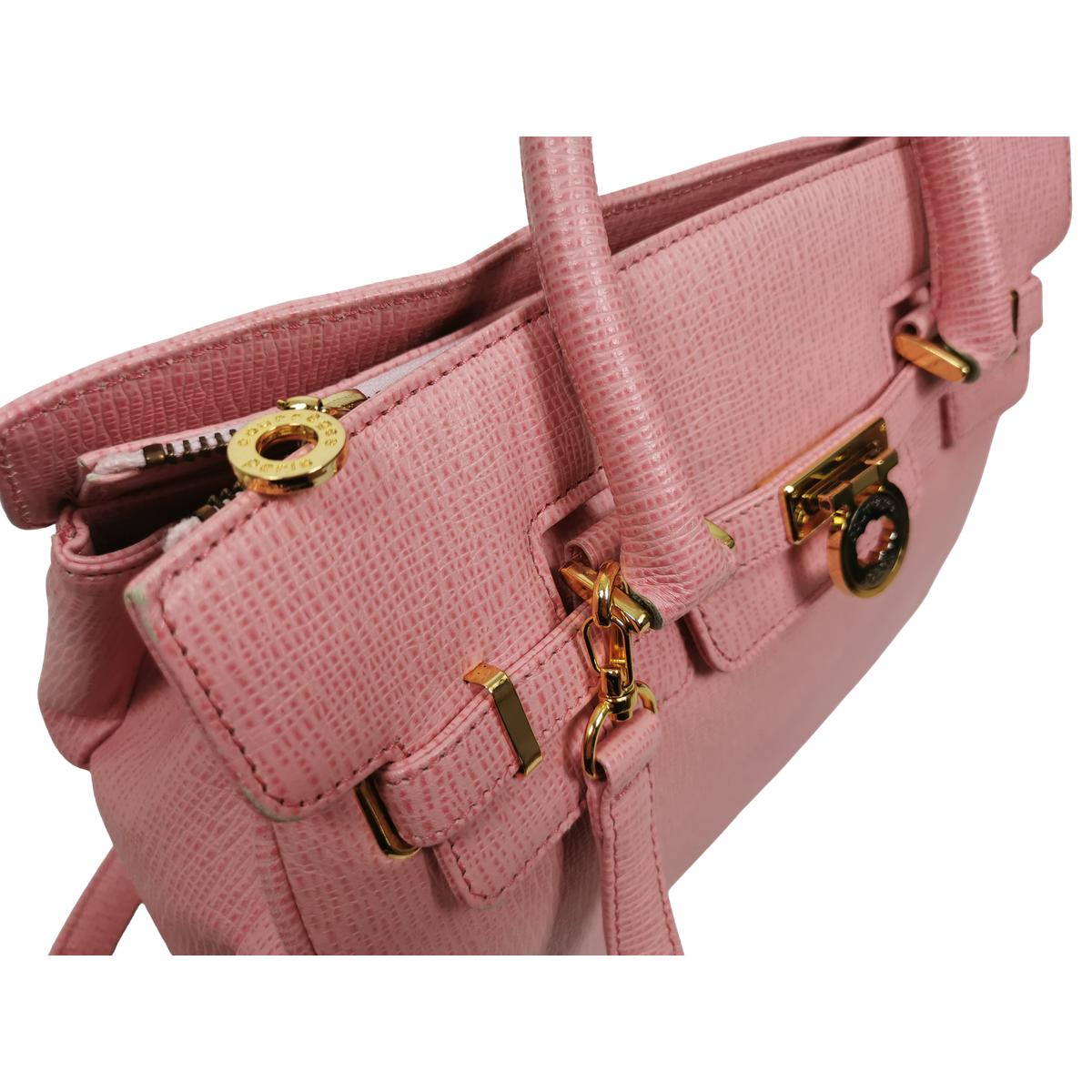 COURREGES leather shoulder bag Pink