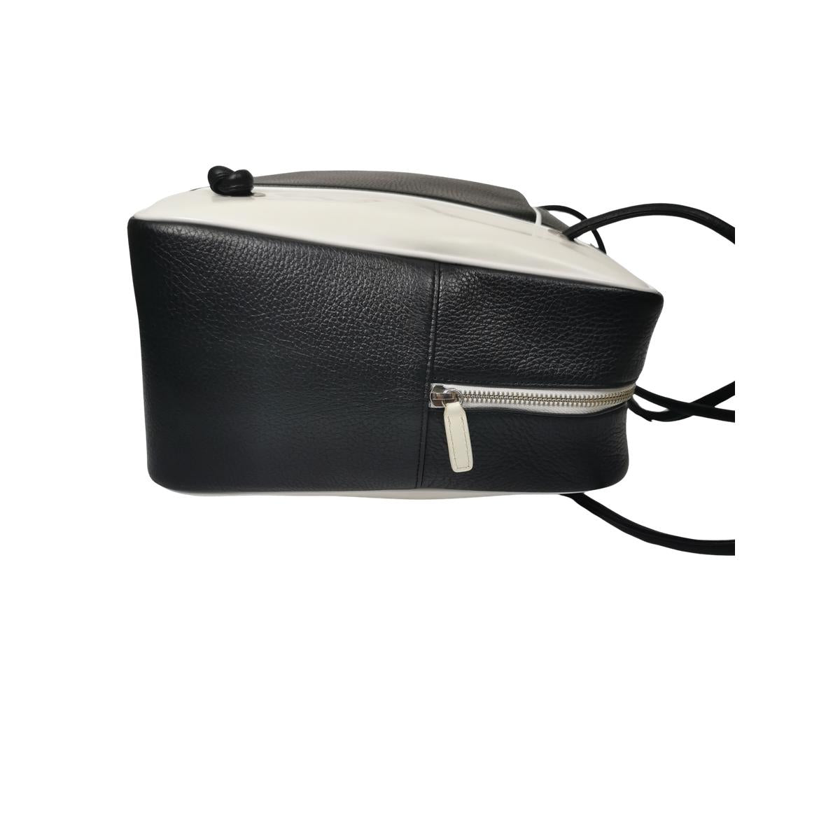 COURREGES Camera Leather Travel Bag Black