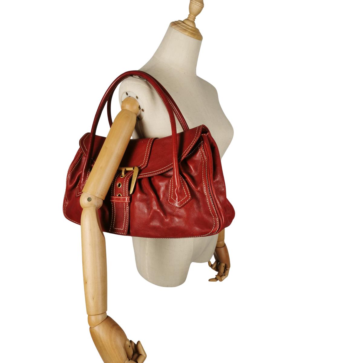 Sac à main CELINE Chouquette cuir Rouge