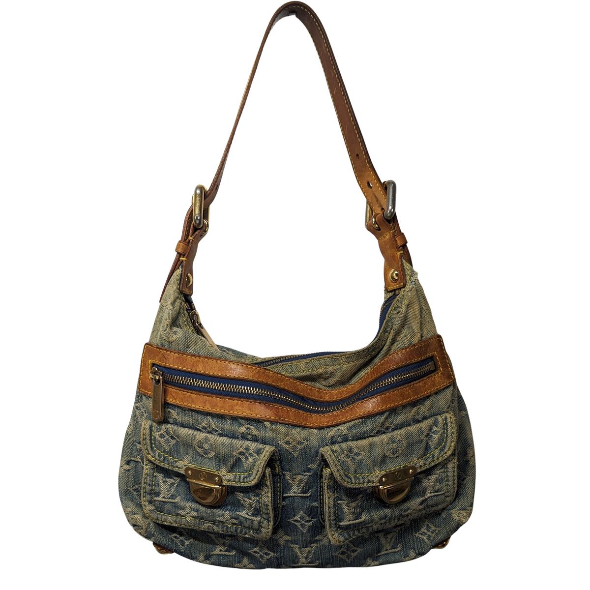 LOUIS VUITTON Baggy denim Blue handbag