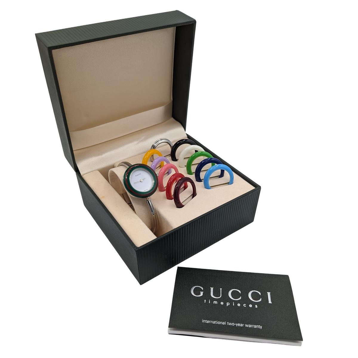 Montre GUCCI Bezel 11/12 Argenté