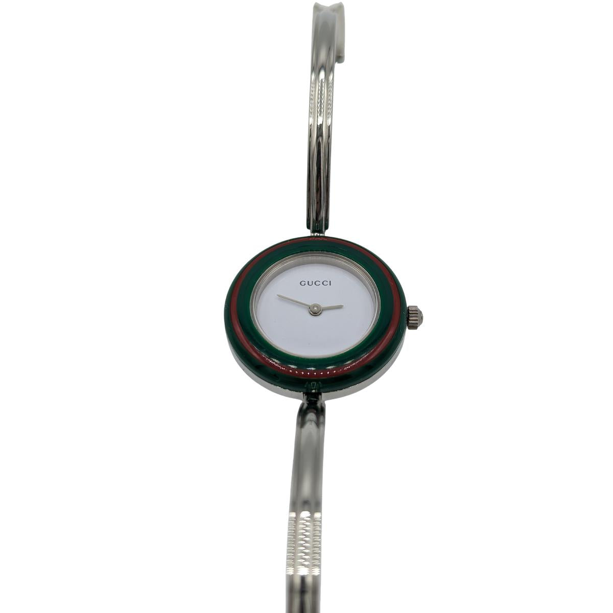 Montre GUCCI Bezel 11/12 Argenté