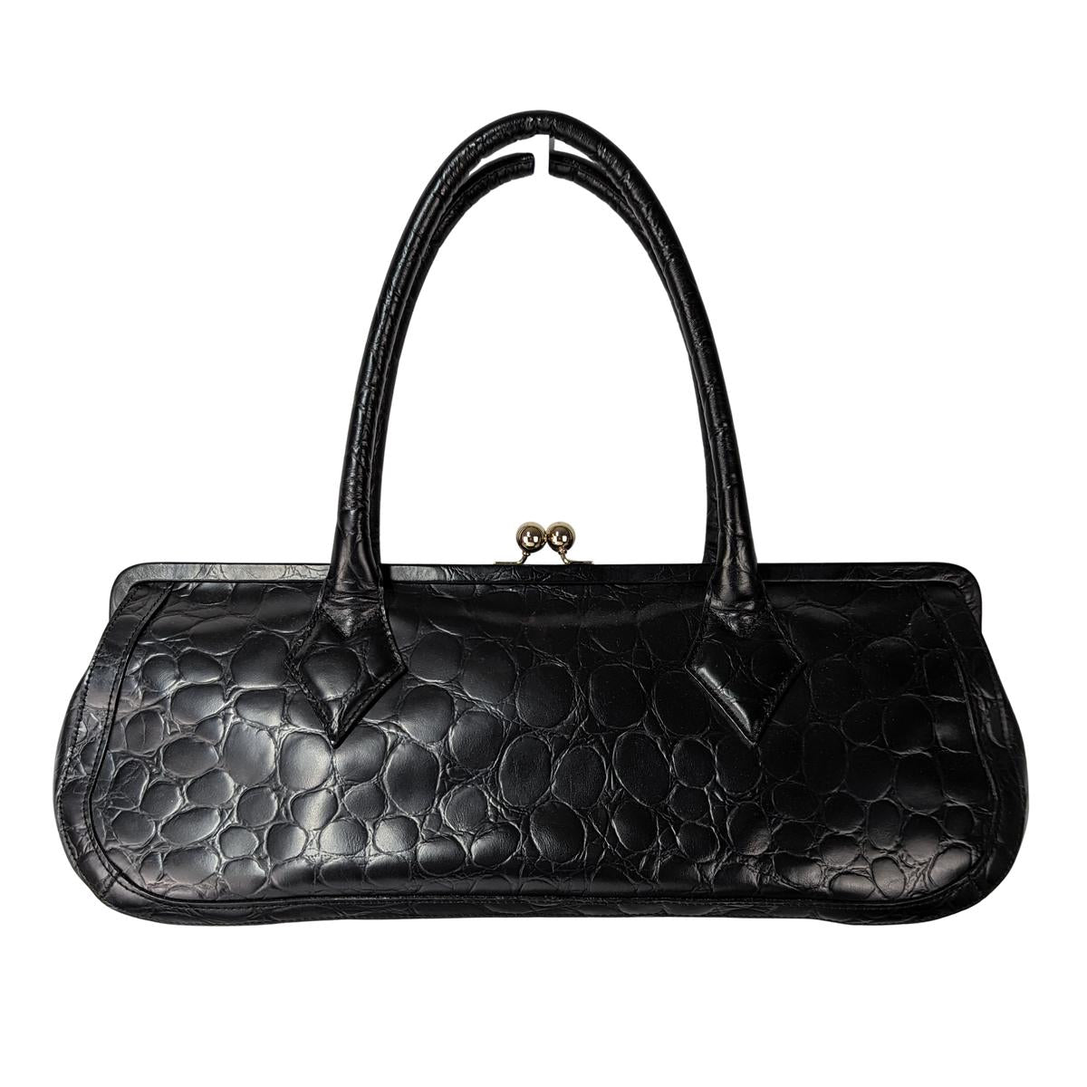 VIVIENNE WESTWOOD Black leather handbag