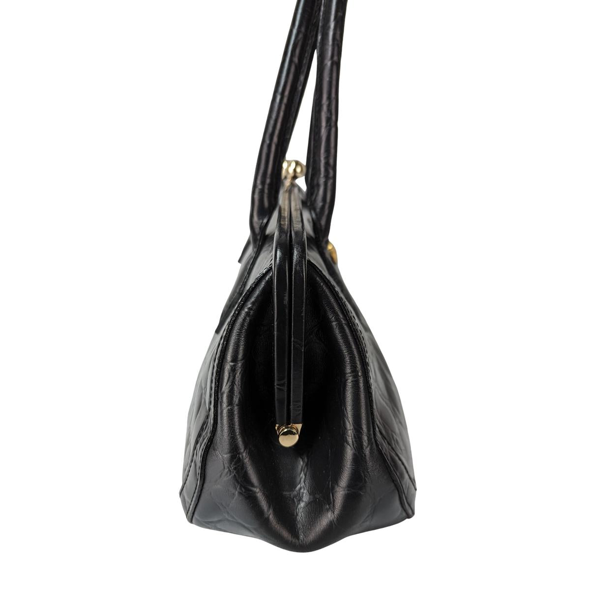 VIVIENNE WESTWOOD Black leather handbag