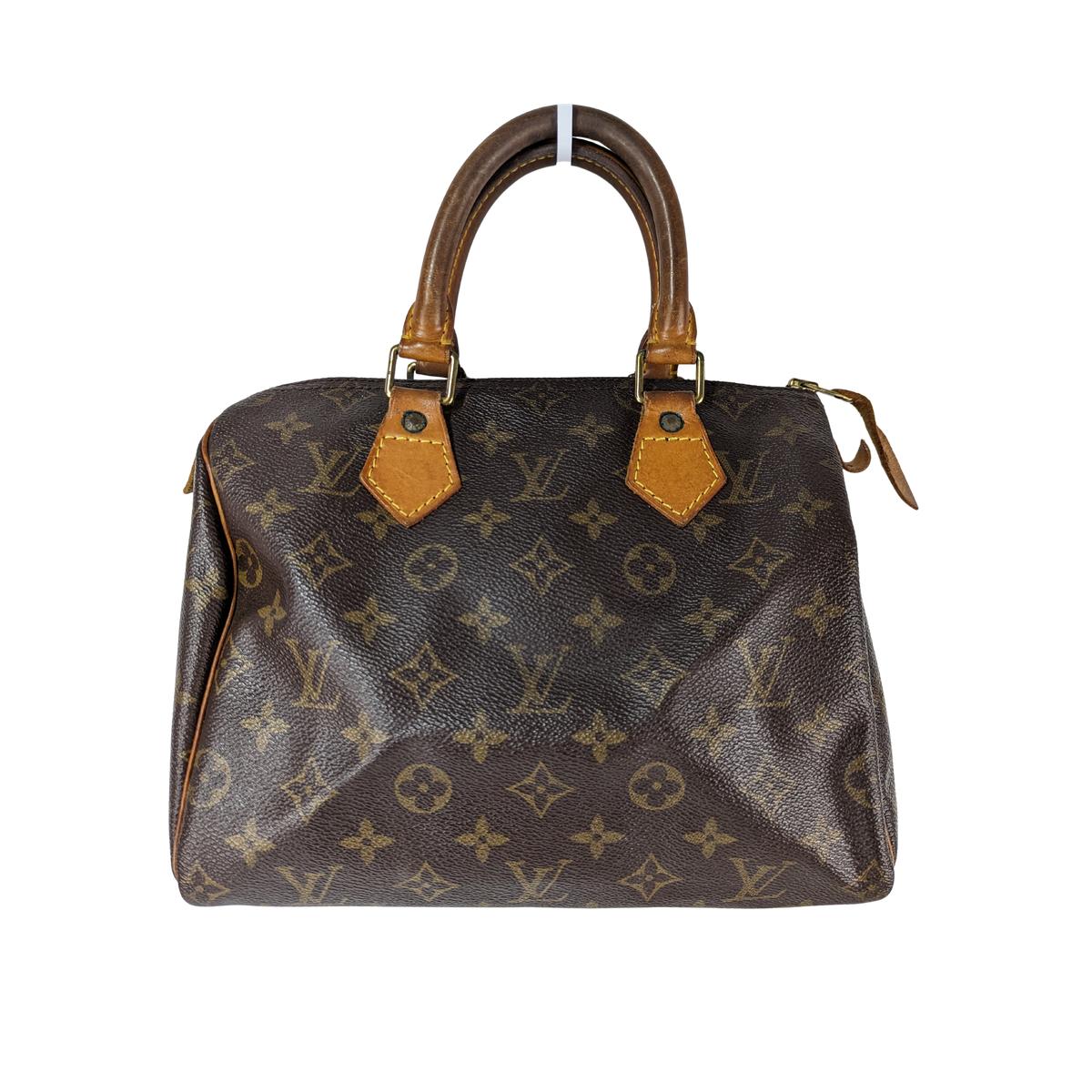 LOUIS VUITTON Speedy 25 canvas and leather handbag Brown