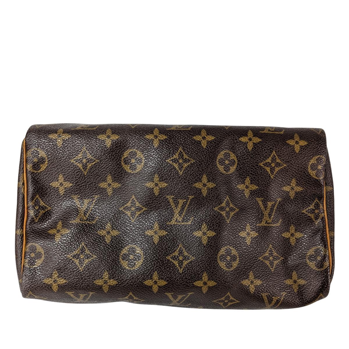 LOUIS VUITTON Speedy 25 canvas and leather handbag Brown