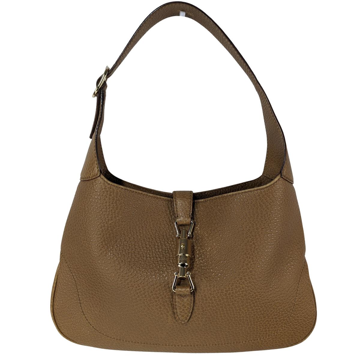 GUCCI Jackie Camel grained leather handbag