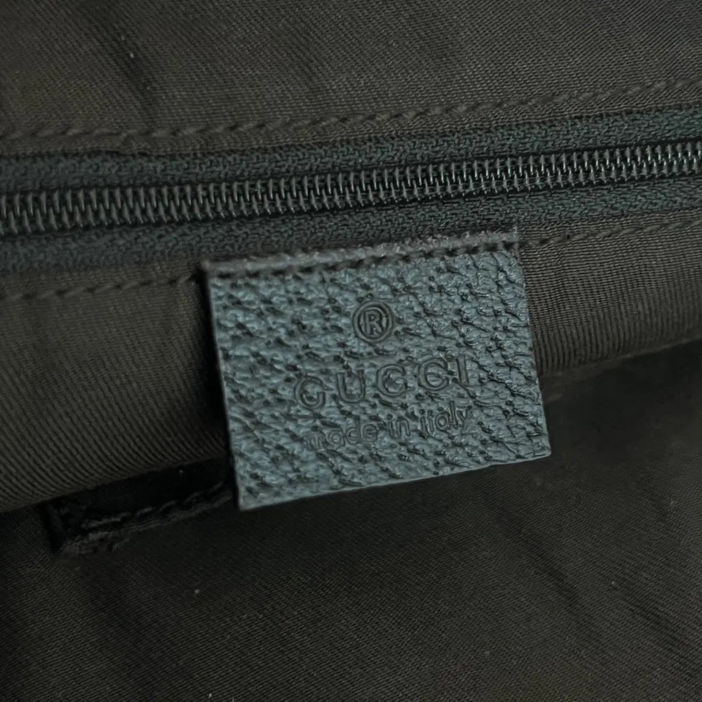 GUCCI Hobo GG Sherry Line brown canvas and leather bag