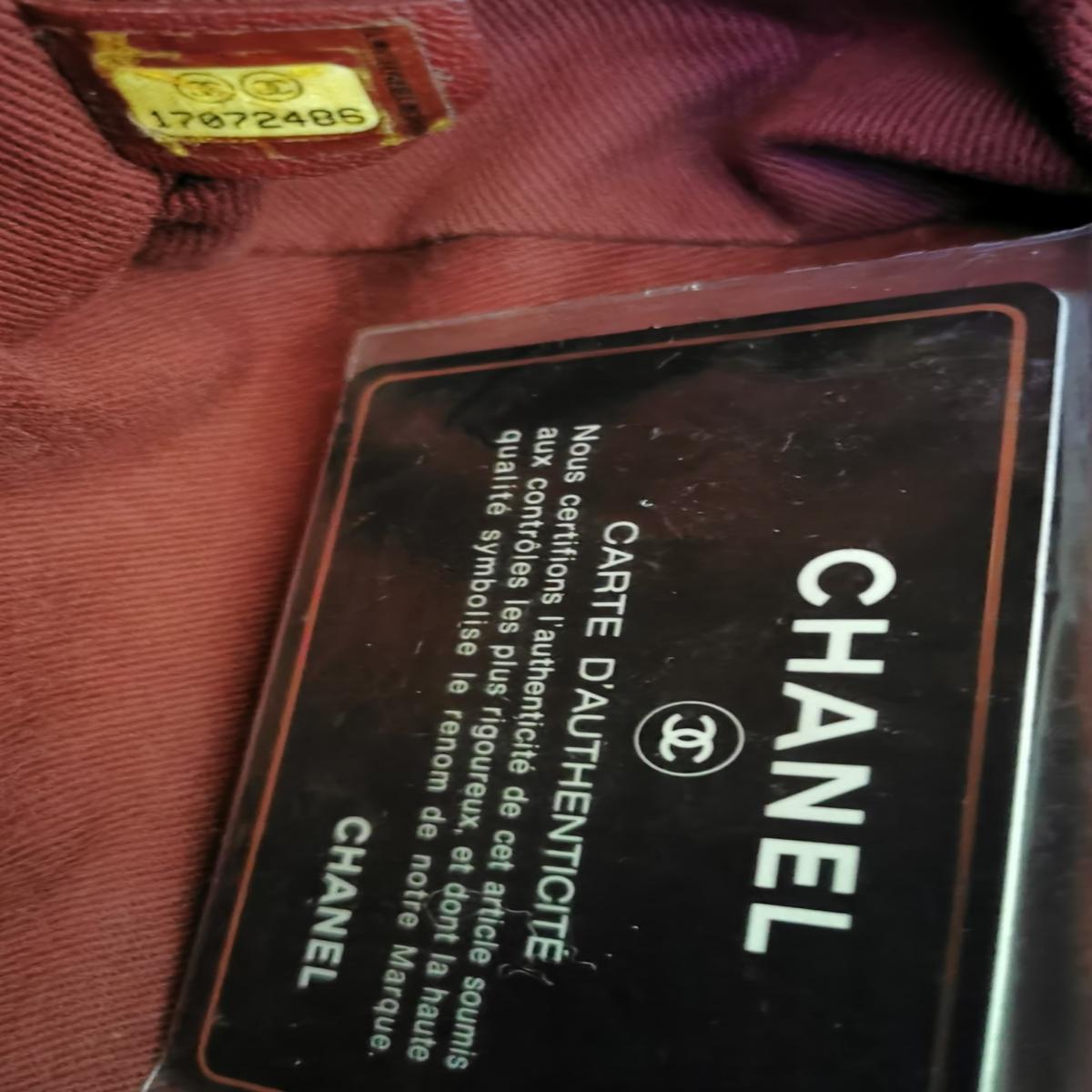 CHANEL Deauville canvas and leather handbag Pink