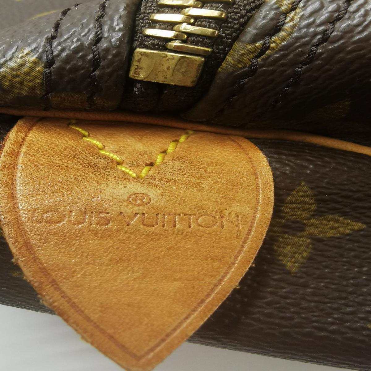 Sac de voyage LOUIS VUITTON Keepall 60 toile et cuir Marron S082427