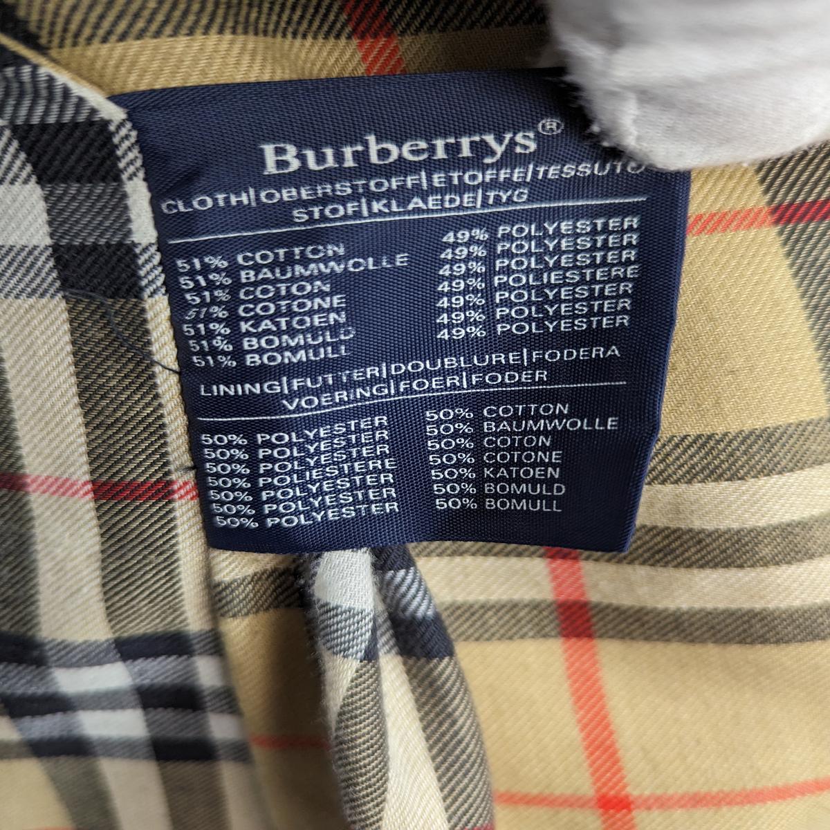 BURBERRY Trench Coat S - 36 - T.1 Cotton Paletot