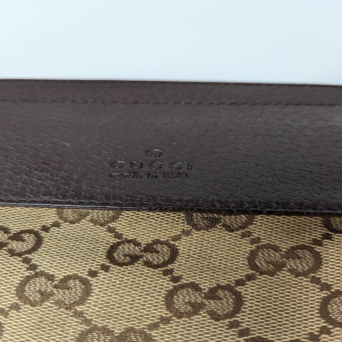 GUCCI Ophidia belt bag in canvas and leather Brown